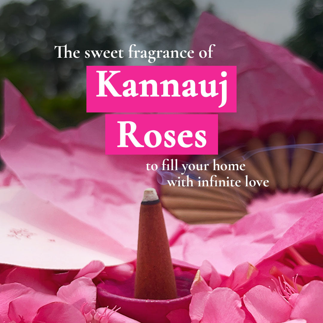 Pure Indian Rose Incense Cones