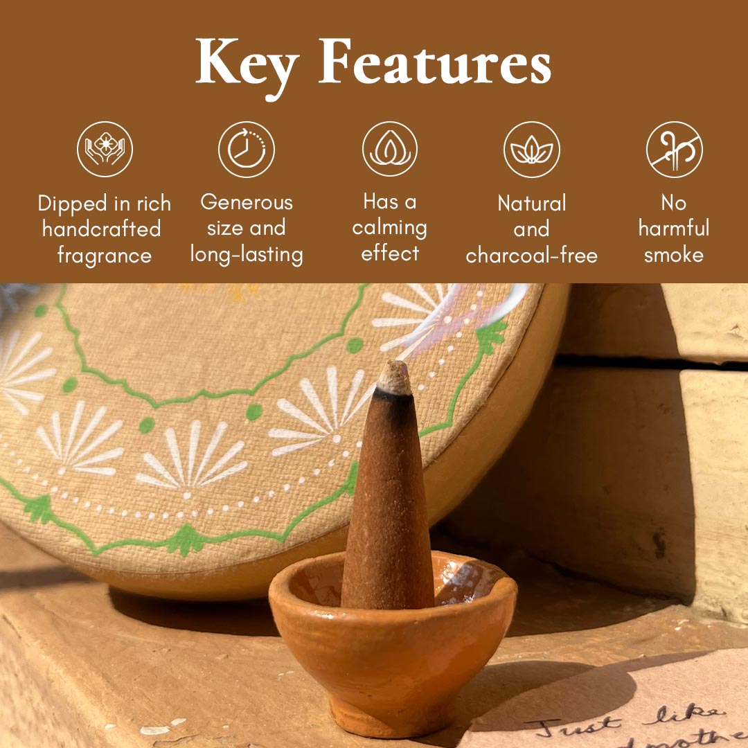 Pure Sandalwood Incense Cones