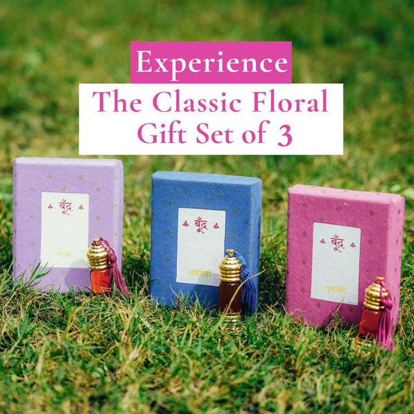 Boond Fragrances Classic Floral Natural Perfume Oils Set of 3