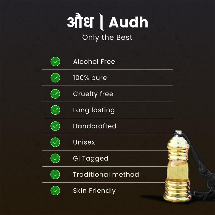 Audh Natural Perfume Oil (Agarwood Attar)