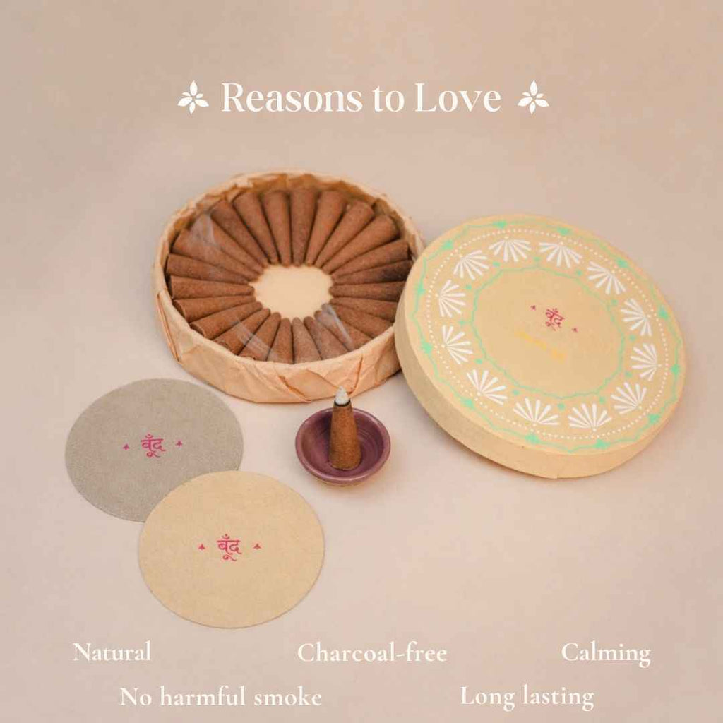 Sandali Dhoop - Pure Sandalwood Incense Cones