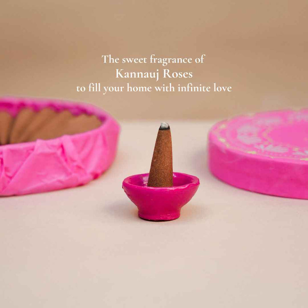 Gulabi Dhoop - Pure Indian Rose Incense Cones