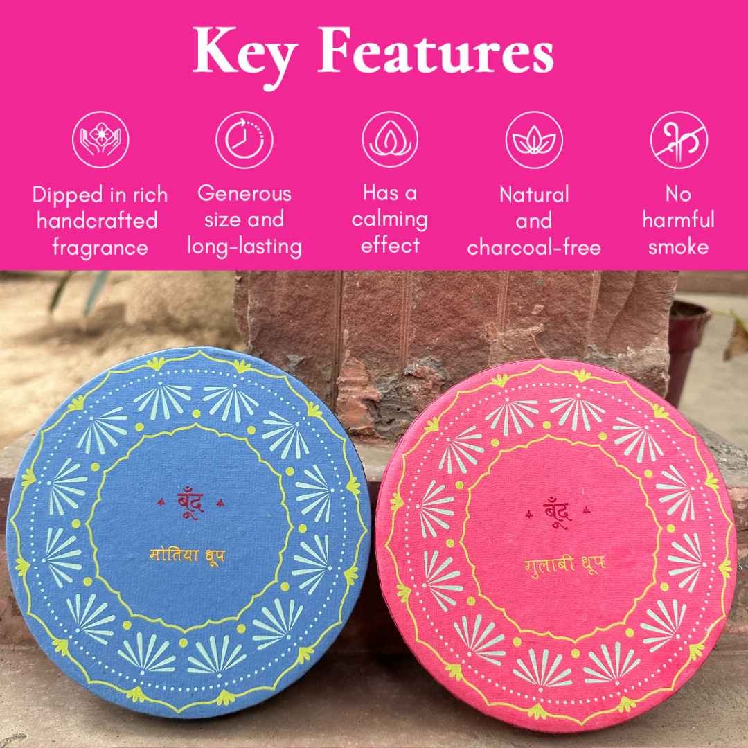 Floral Incense Cones Set of 2