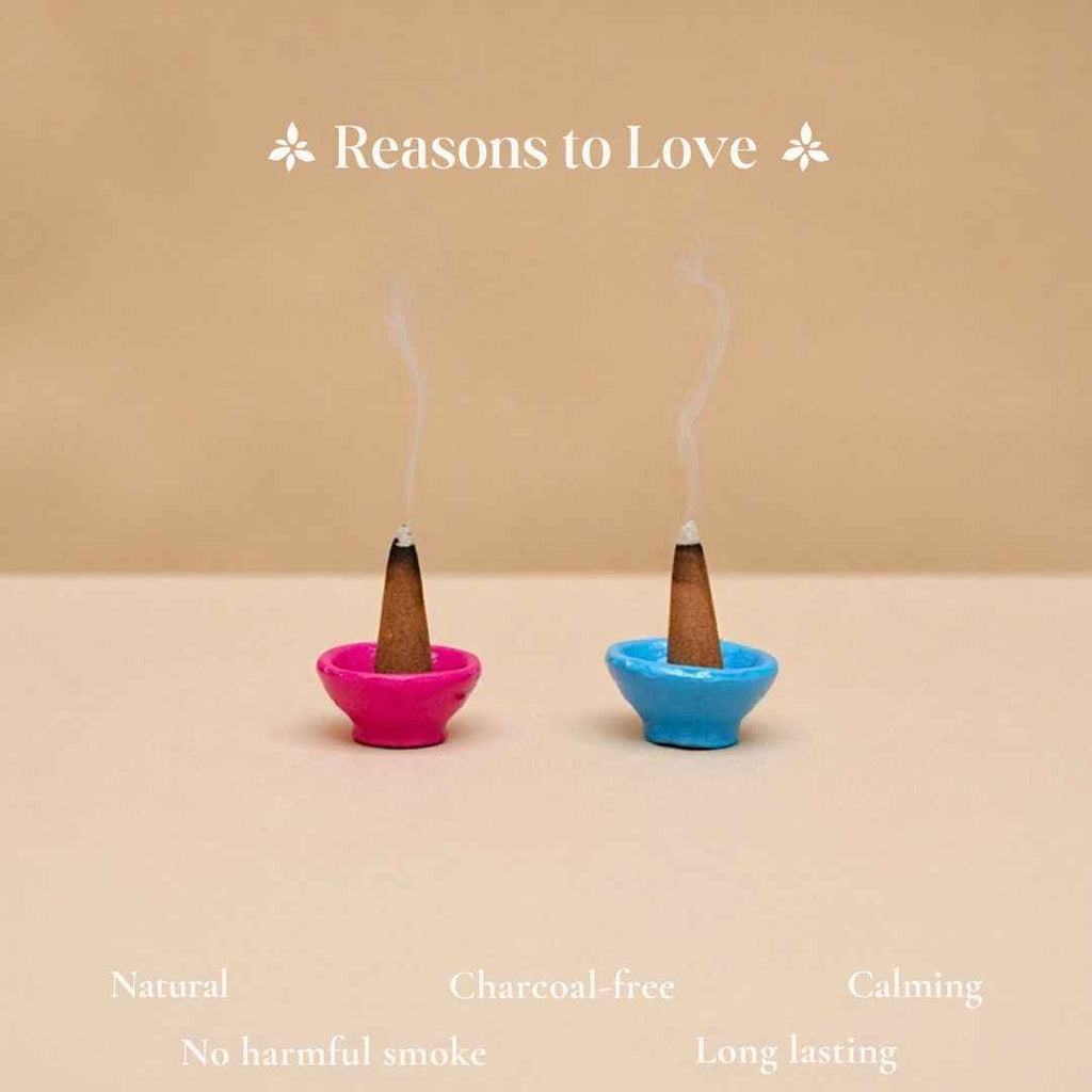 Floral Incense Cones Set of 2