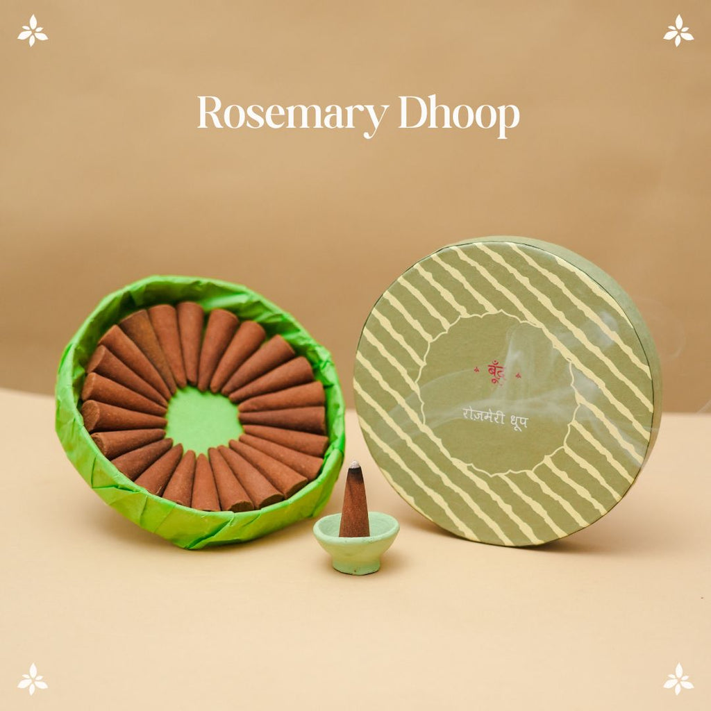 Rosemary Dhoop - Pure Rosemary Dhoop Incense Cones