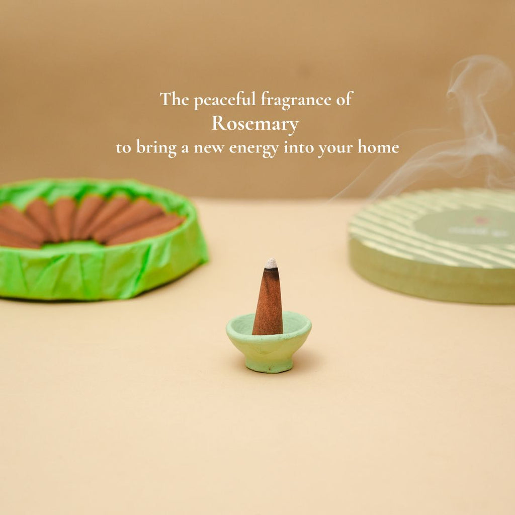 Rosemary Dhoop - Pure Rosemary Dhoop Incense Cones