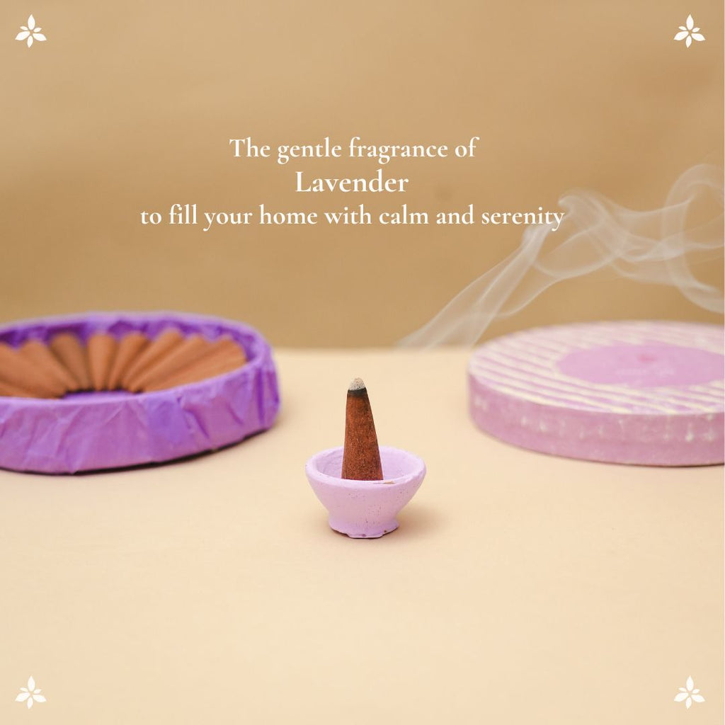 Lavya Dhoop - Pure Lavender Incense Cones