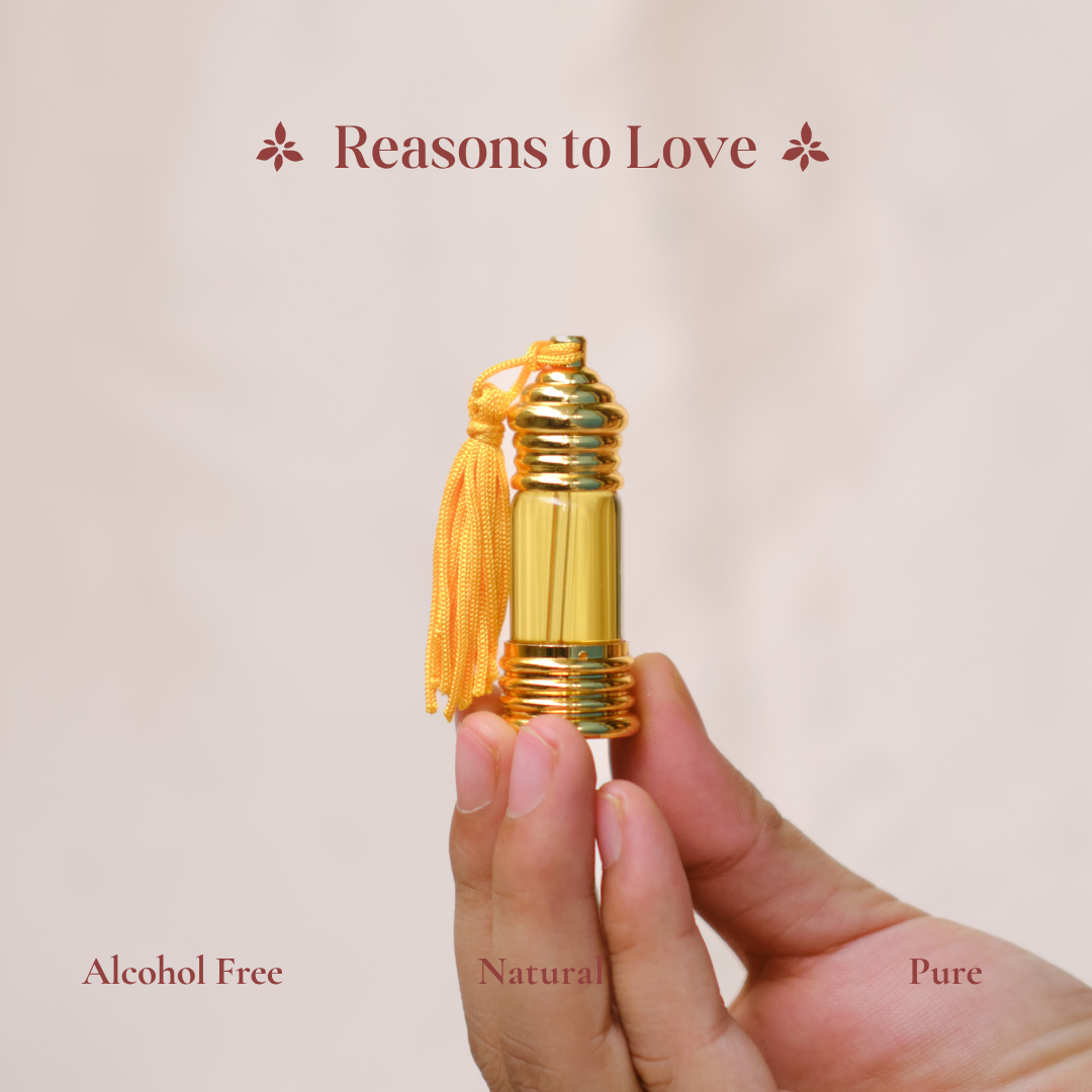 केसर | Kesar Natural Perfume Oil (Kashmiri Saffron Attar)