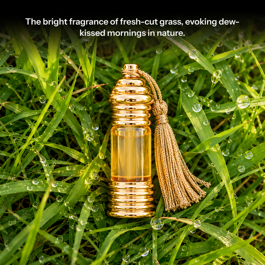 घास | Ghaas Natural Perfume Oil (Freshly Cut Grass Attar)