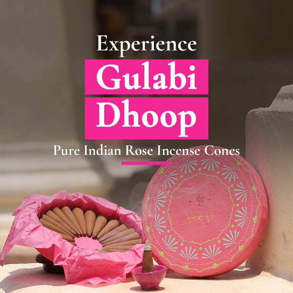 Gulabi Dhoop - Pure Indian Rose Incense Cones