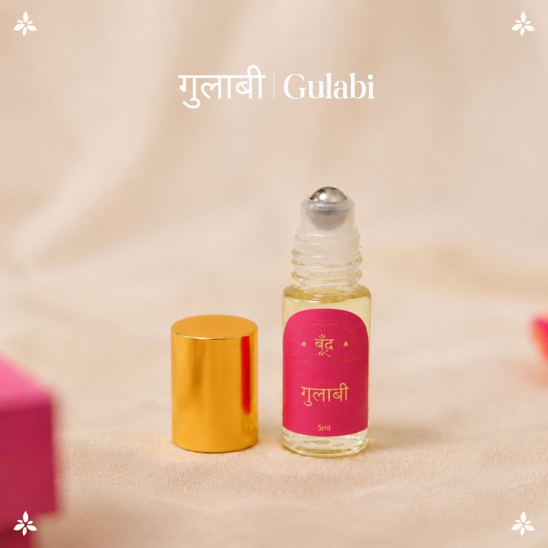 गुलाबी | Gulabi Natural Perfume Oil (Indian Rose Attar)