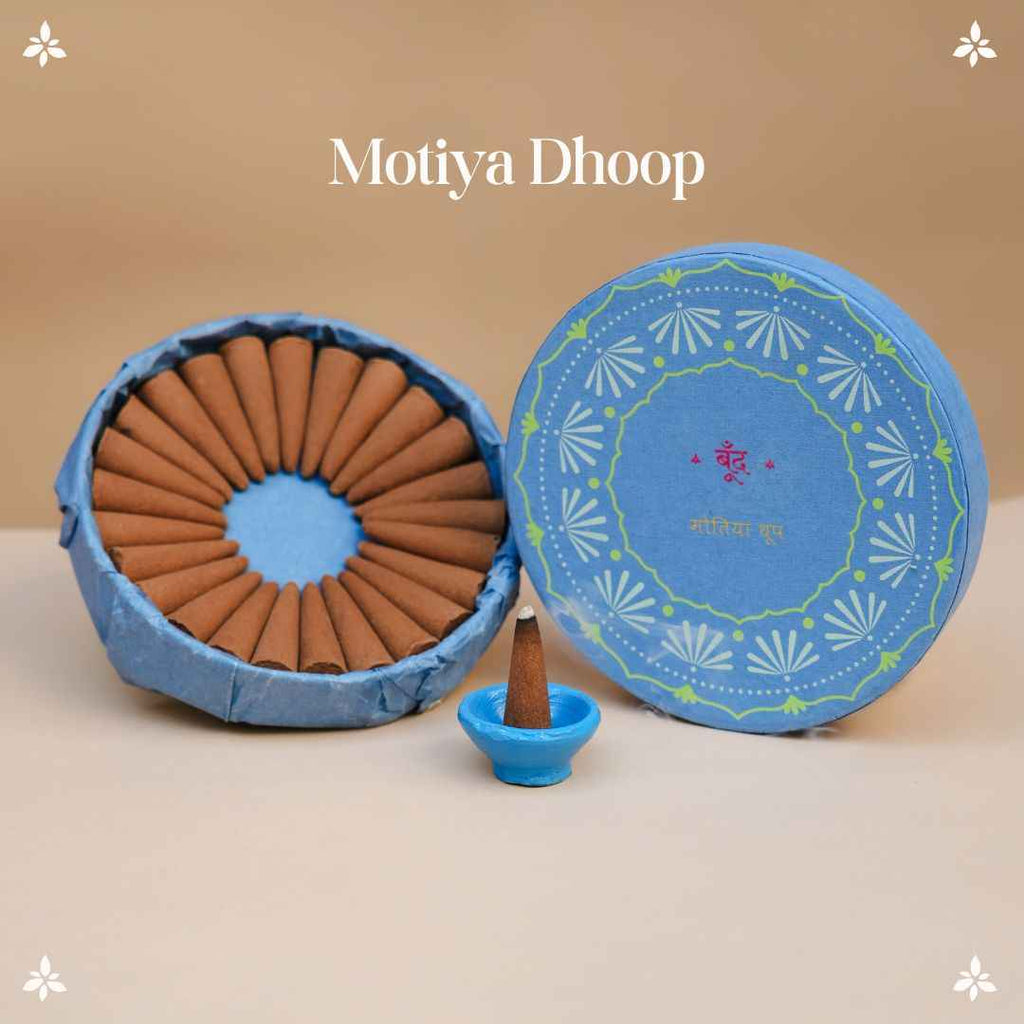 Boond Fragrances Motiya Dhoop - Pure Jasmine Incense Cones