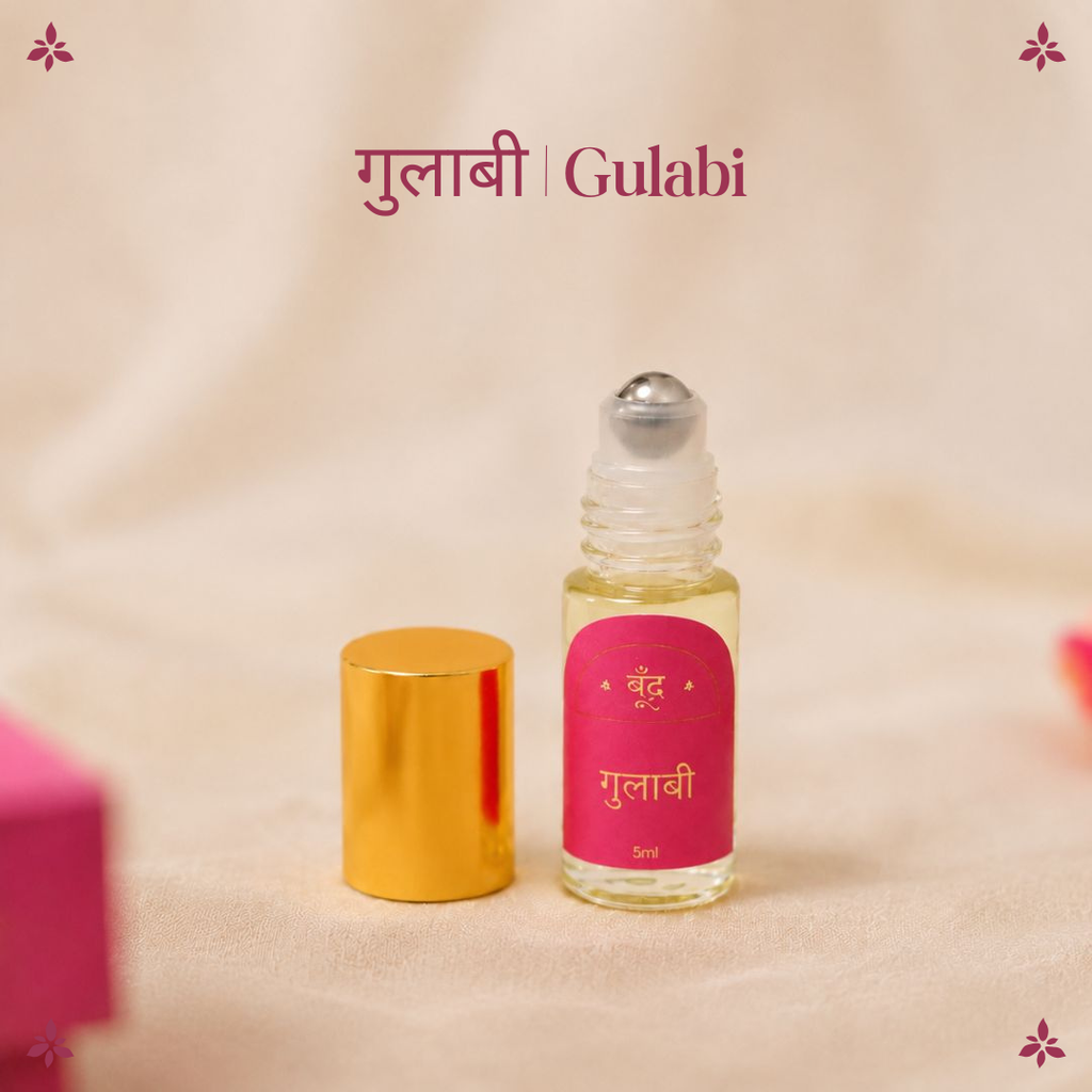 गुलाबी | Gulabi Natural Perfume Oil (Indian Rose Attar)