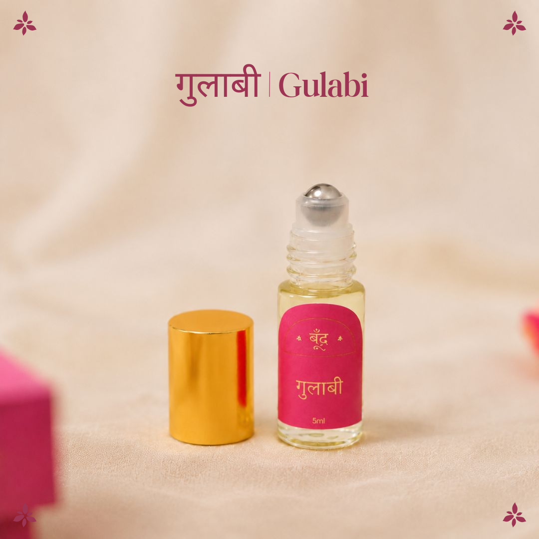 गुलाबी | Gulabi Natural Perfume Oil (Indian Rose Attar)