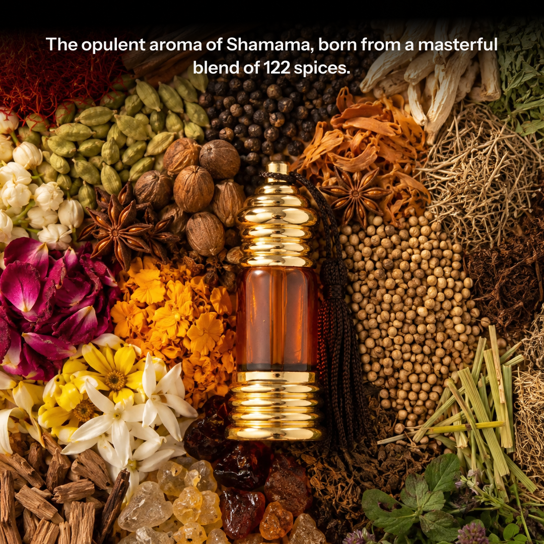 शमामा | Shamama Natural Perfume Oil (Attar of 122 Spices)