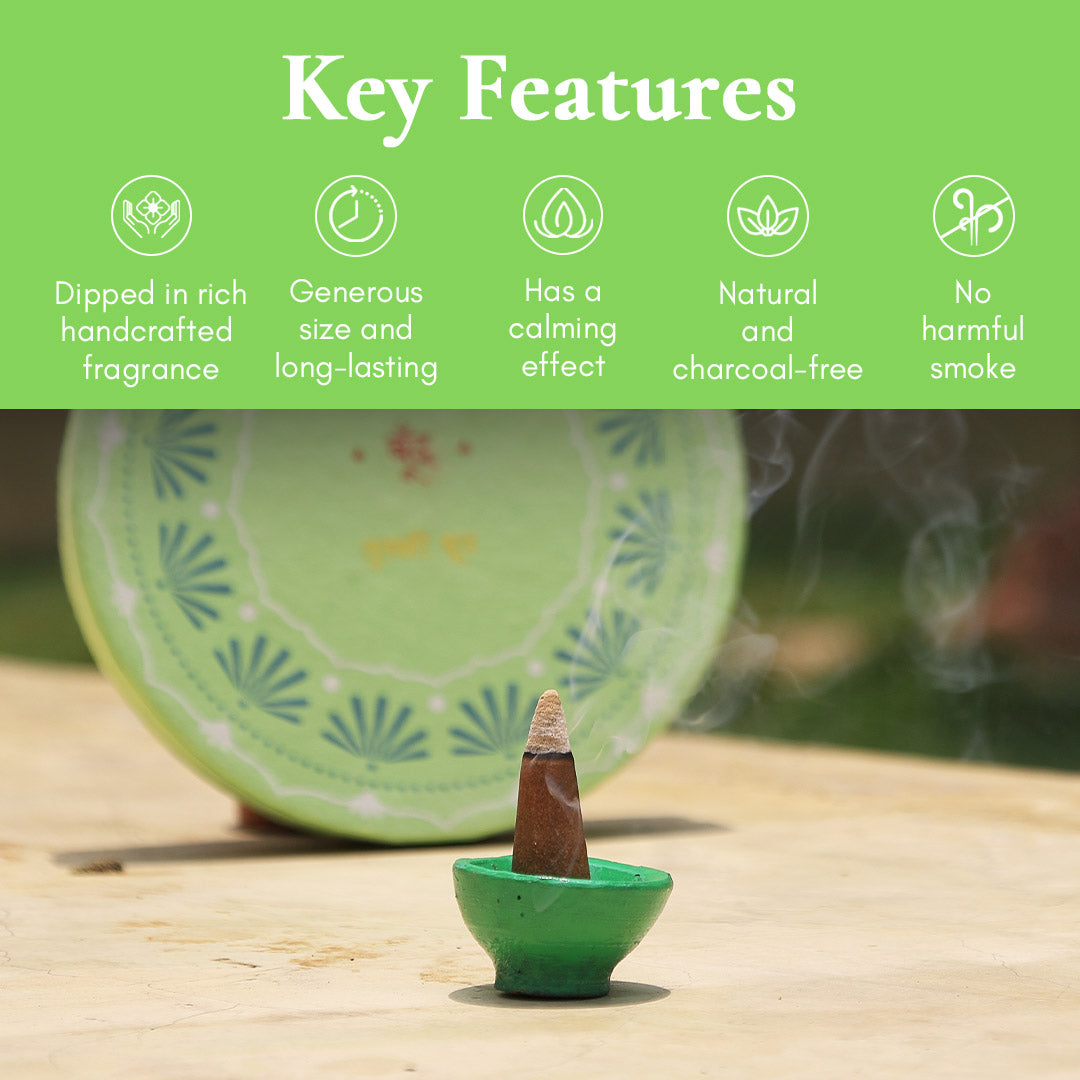 Pure Holy Basil Incense Cones